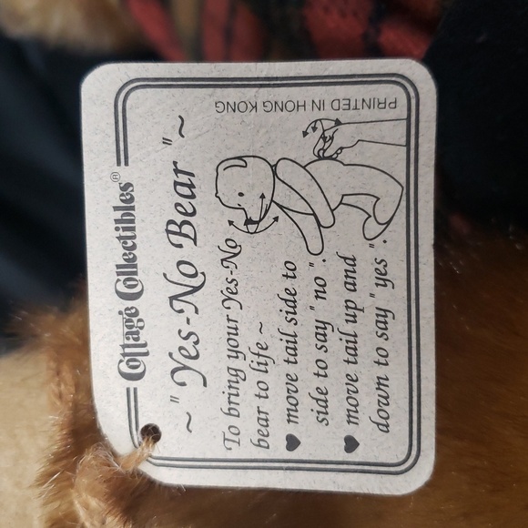 Ganz 1999 Cottage Collectibles NWT "Winston" Teddy Bear with Plaid Pants - Picture 7 of 7